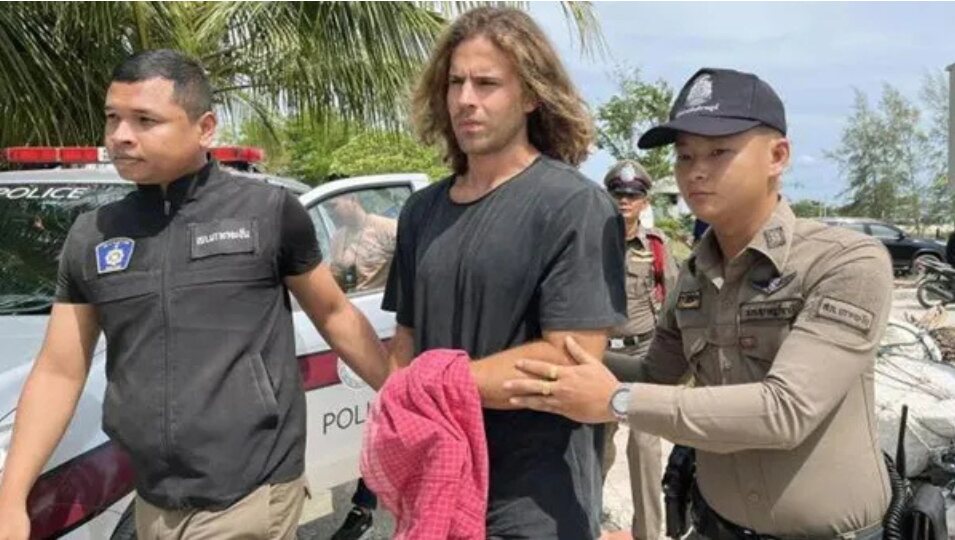 Daniel Sancho siendo detenido | Foto: Telecinco.es