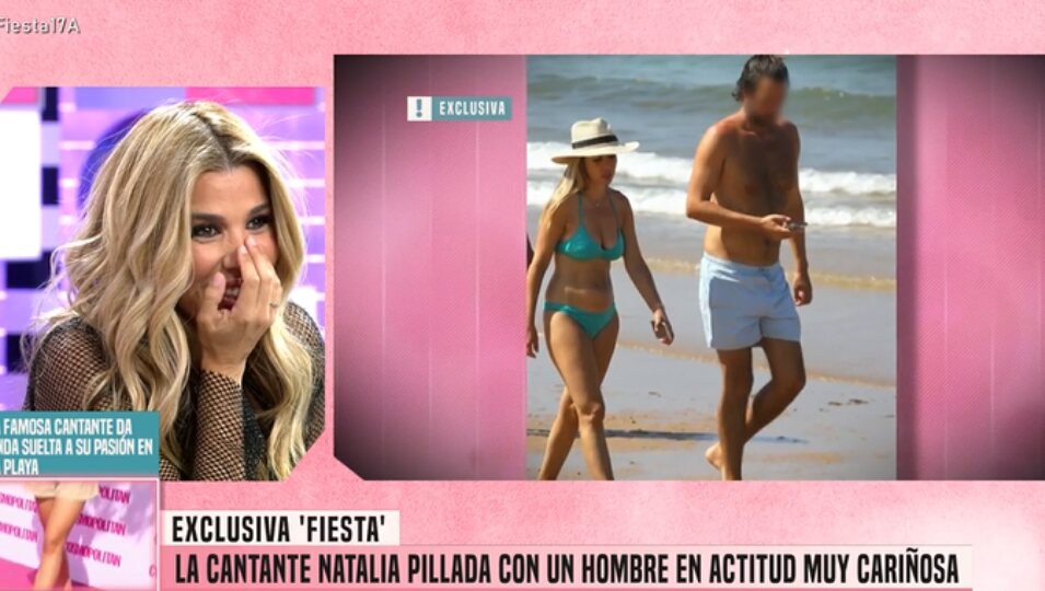 Natalia Rodríguez de OT1 atrapada en la playa al lado de un hombre | Foto: Telecinco.es