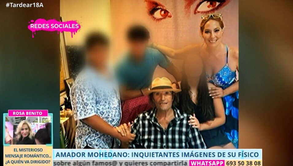 Amador Mohedano rodeado de sus nietos y su hija | Foto: Telecinco.es