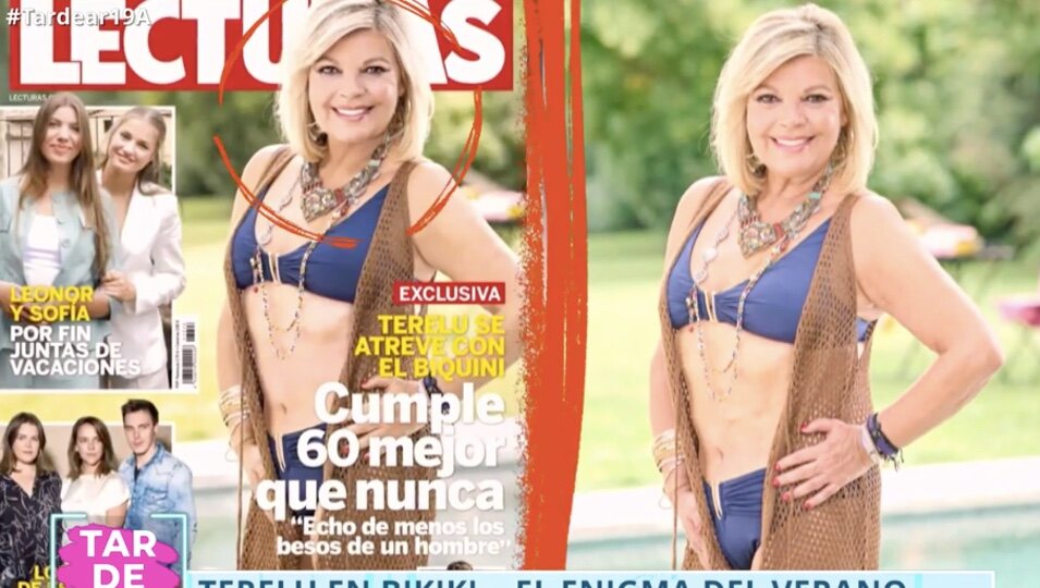 La foto del antes y el después de Terelu en Lecturas