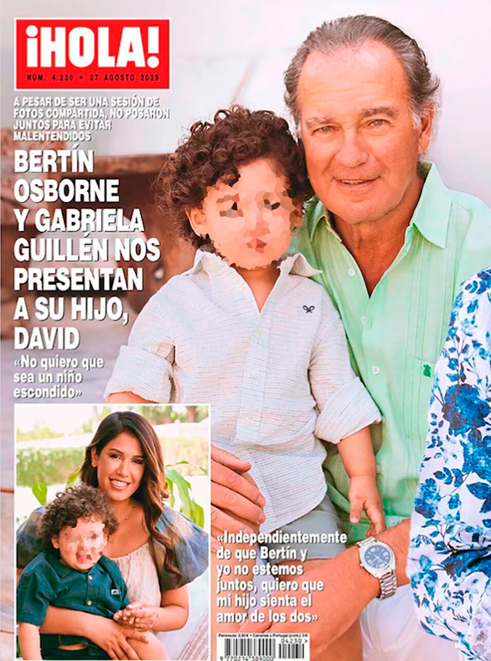 Bertín Osborne posa junto a su hijo | ¡HOLA! 