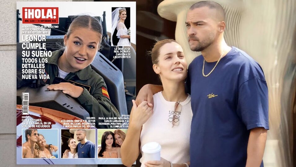 Alejandra Onieva con Jesse Williams | Foto: Portada revista Hola