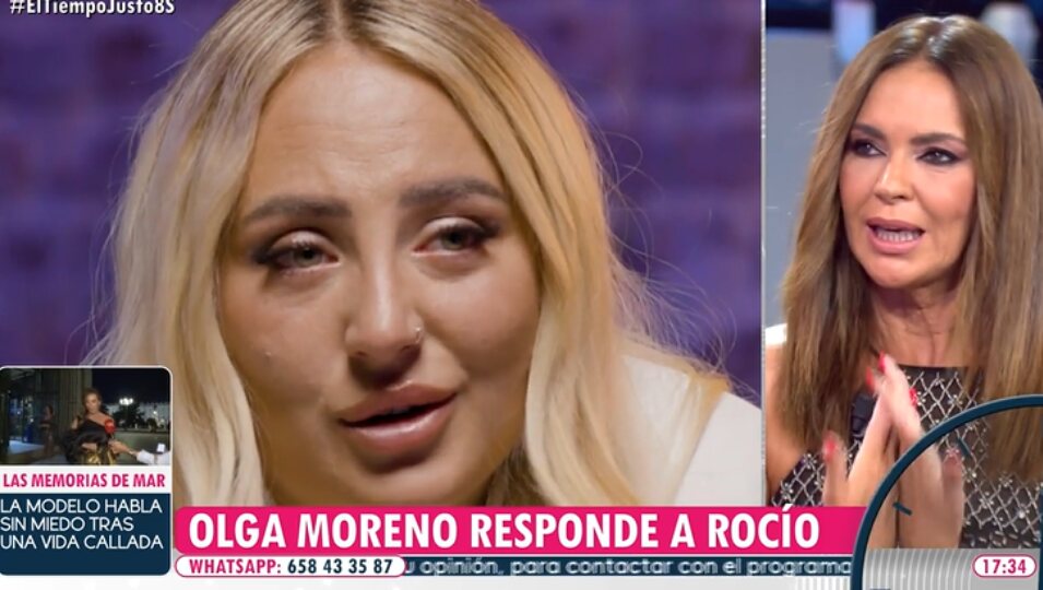 Olga Moreno reacciona a la entrevista de Rocío Flores | Foto: Telecinco.es