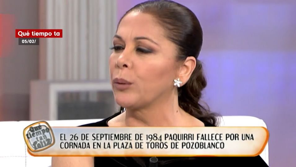 Isabel Pantoja hablando de Paquirri | Fotografía: Telecinco