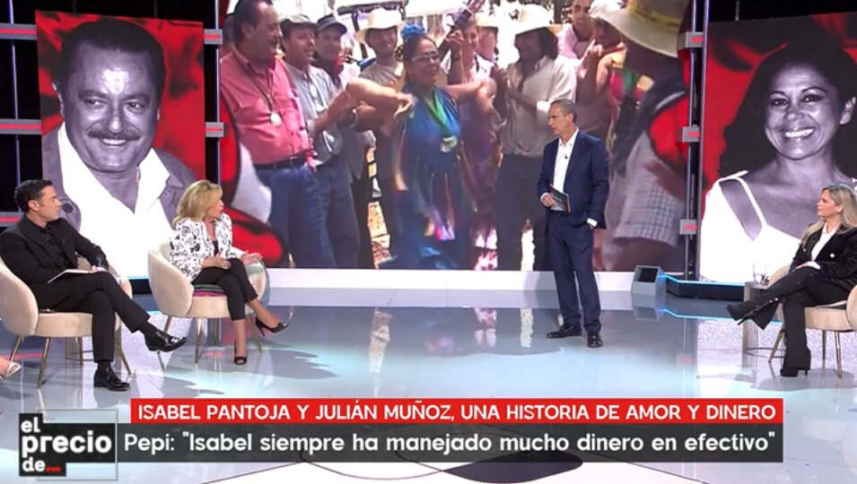 Lydia Lozano Antonio Rossi junto a la exasistenta de Isabel Pantoja en 'El precio de la codicia' | Foto: Telecinco.es