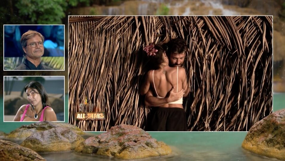 Fani y Eduardo viendo las imágenes de Miri | Fotografía: telecinco