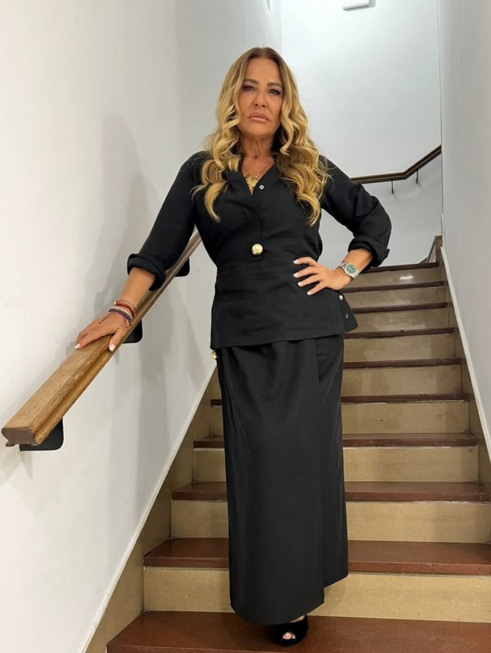 Cristina Tárrega toda de negro | Foto: Instagram