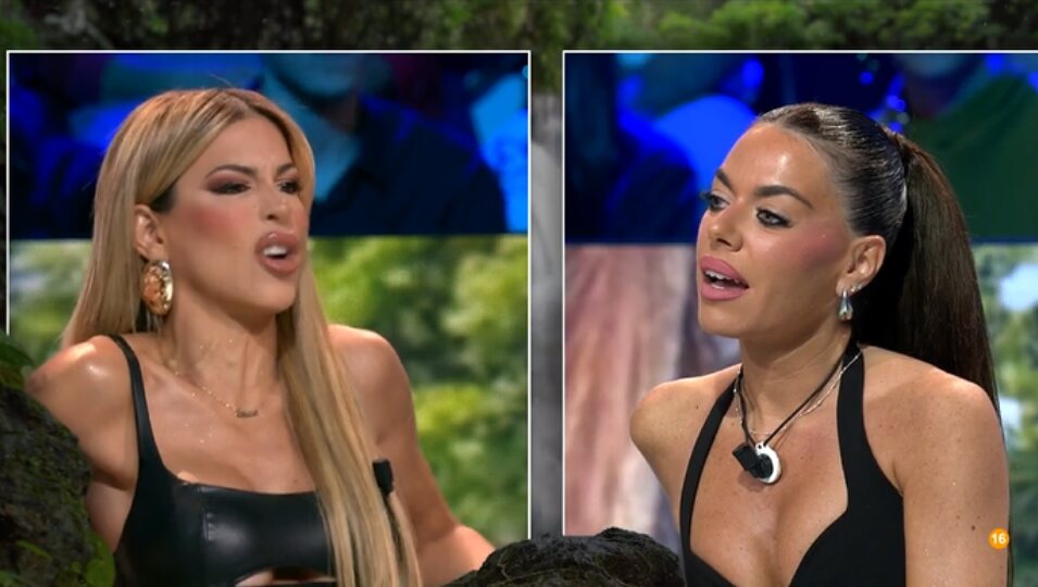 Oriana y la hermana de Tony Spina en el plató de 'Supervivientes All Stars' | Foto: Telecinco.es