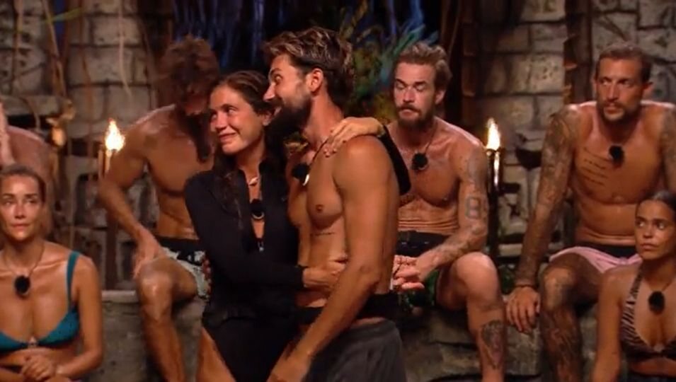 Despedida entre Miri y Alejandro | Fotografía: Telecinco