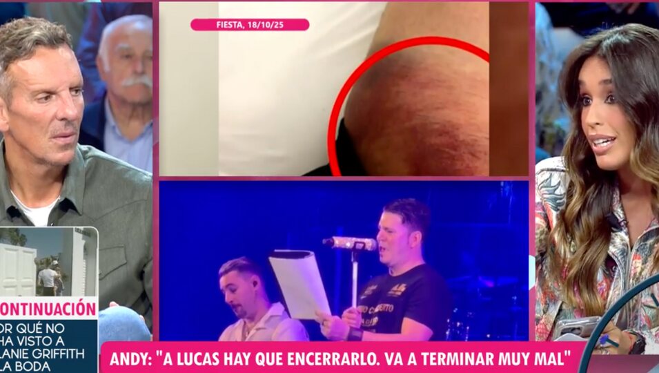 Los colaboradores de 'El tiempo justo' comparte lo que Andy les explica sobre la agresión | Foto: Telecinco.es