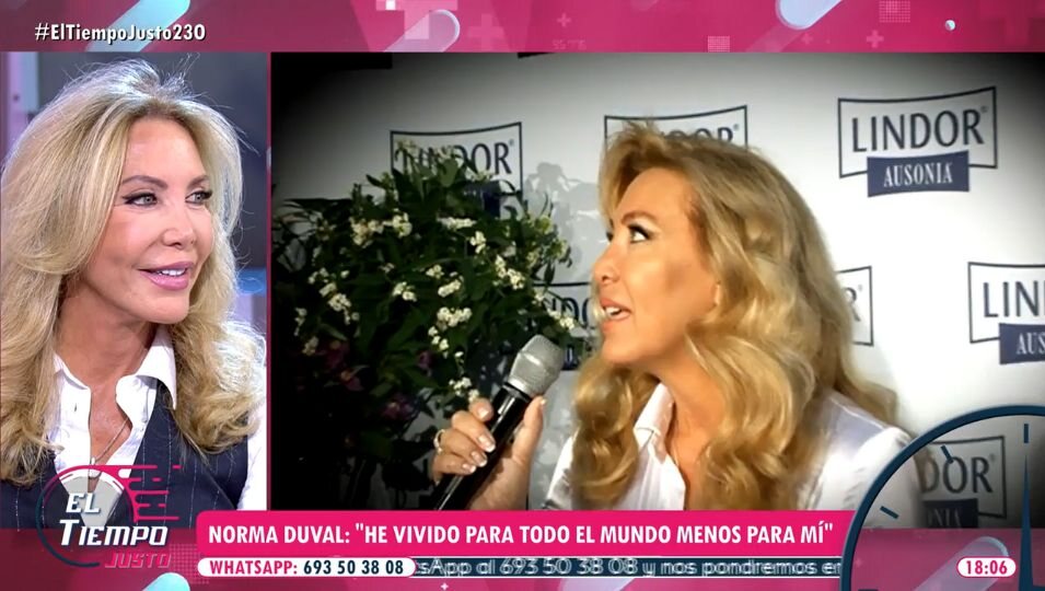 Norma Duval en 'El tiempo justo' | Fotografía: Telecinco