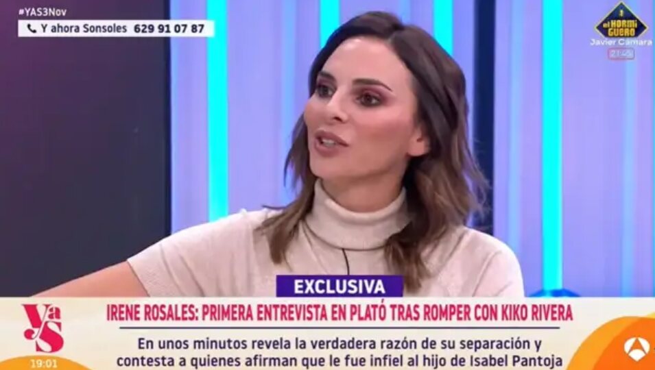Irene Rosales da su primera entrevista en la tele | Foto: Telecinco.es