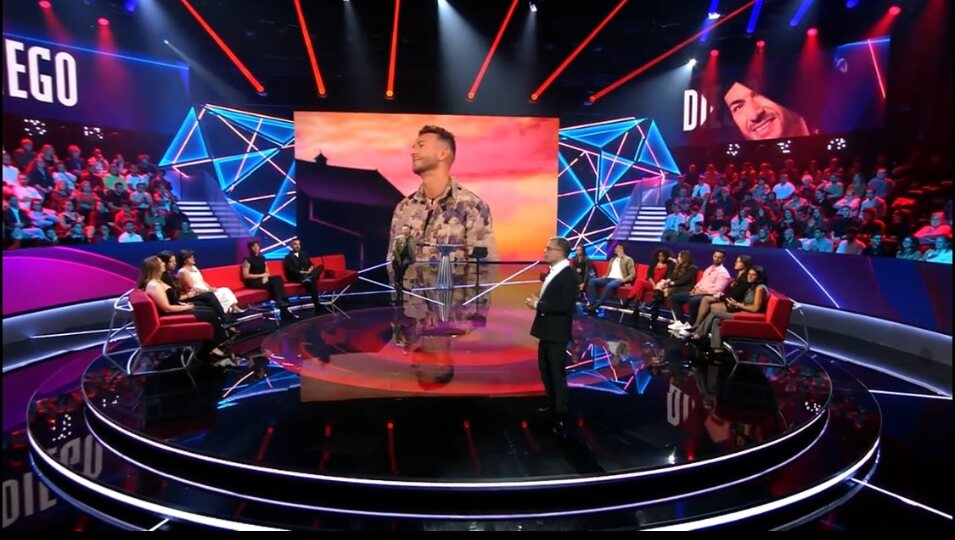 Diego en el plató de GH20 | Fotografía: Telecinco