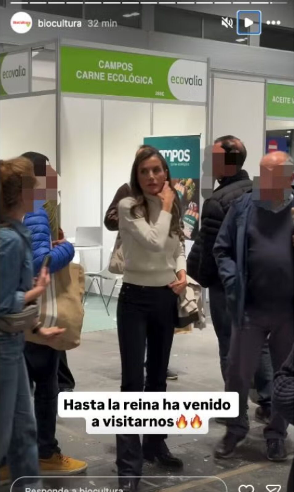 La Reina Letizia en la feria BioCultura | Fotografía: RRSS
