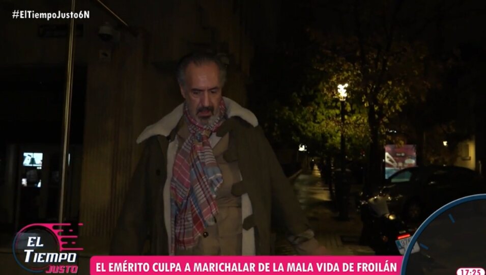Jaime de Marichalar es abordado por el reportero de 'El tiempo justo' y se niega a hablar | Foto: Telecinco.es