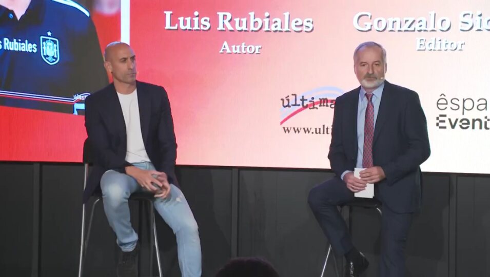Luis Rubiales en la presentación del libro | Fotografía: RRSS