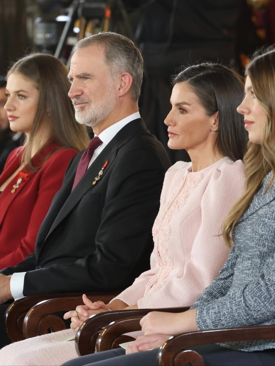 La Reina Letizia junto al Rey Felipe VI, la Princesa Leonor y la Infanta Sofía | Foto: Instagram