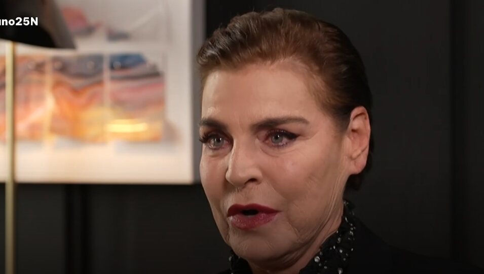 Antonia Dell'Atte en su entrevista confesando varios pasajes demoledores de su matrimonio con Alessandro Lequio | Foto: RTVE