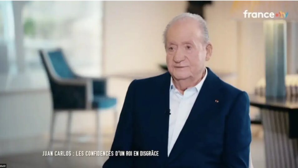 Juan Carlos I en su entrevista con la televisión francesa | Foto: France TV