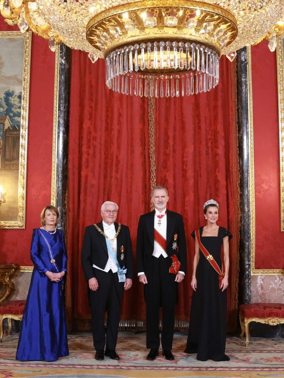 los Reyes y el presidente de la República Federal de Alemania, Frank-Walter Steinmeier, y la primera dama, Elke Büdenbender | Foto: Instagram
