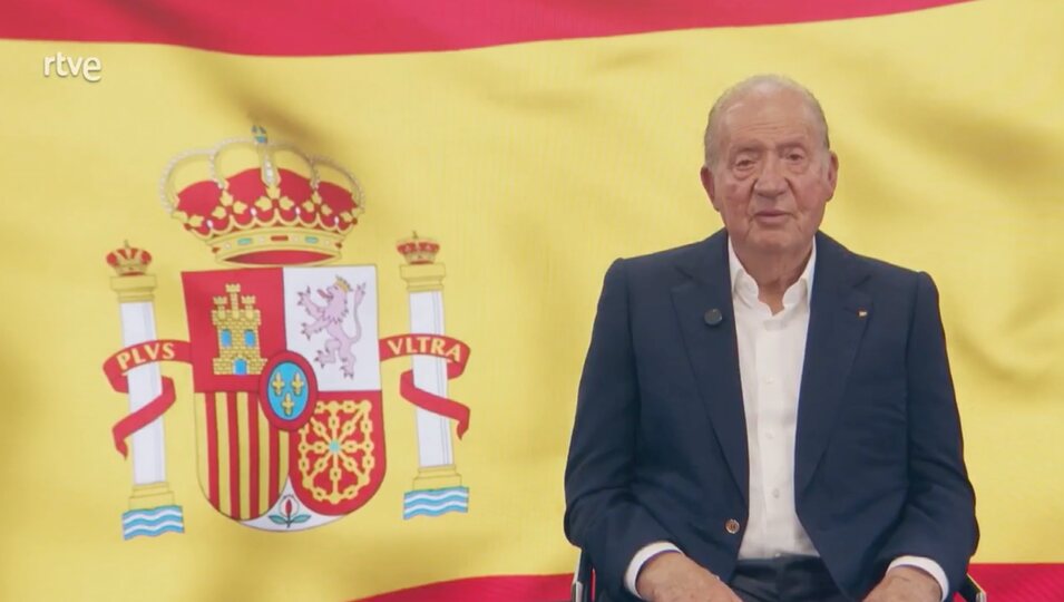 Juan Carlos I en su mensaje hacia los jóvenes españoles | Foto: RTVE