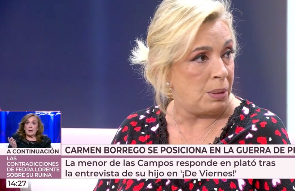 Carmen Borrego en el Plató de 'Vamos a ver' | Foto: Telecinco.es