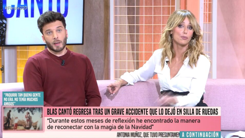 Blas Cantó acude al programa 'Fiesta' | Fotografía: Telecinco