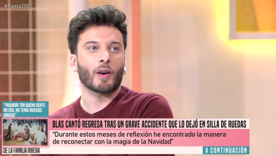 Blas Cantó habla sobre su nueva canción | Fotografía: Telecinco