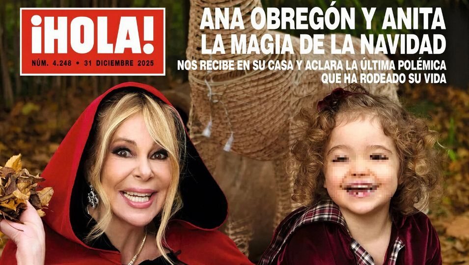 Portada de la revista Hola con Ana Obregón y Anita | Fotografía: Revista Hola