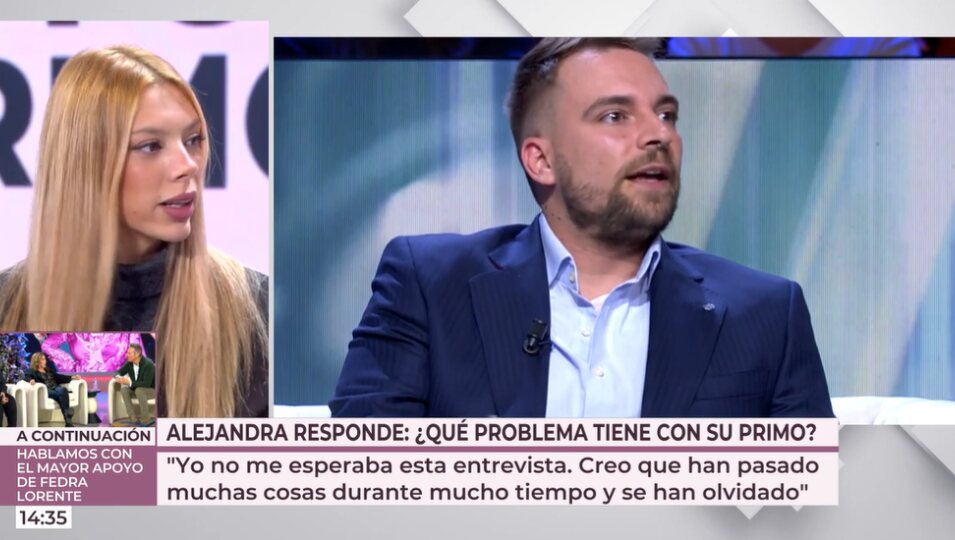 Alejandra Rubio habla de la relación con su primo | Fotografía: Telecinco