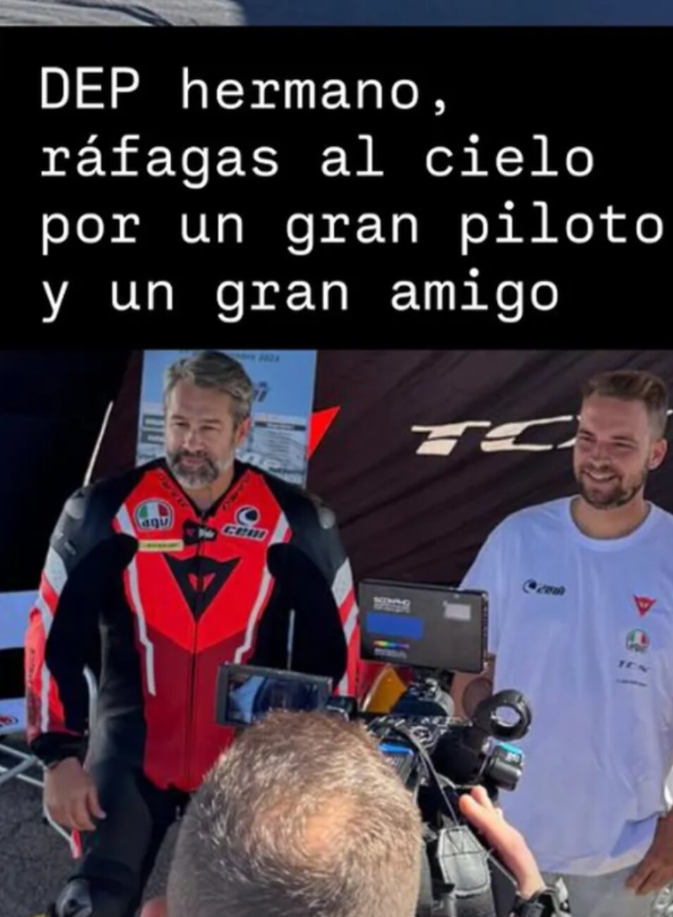 José María Almoguera se despide de su amigo | Fotografía: RRSS