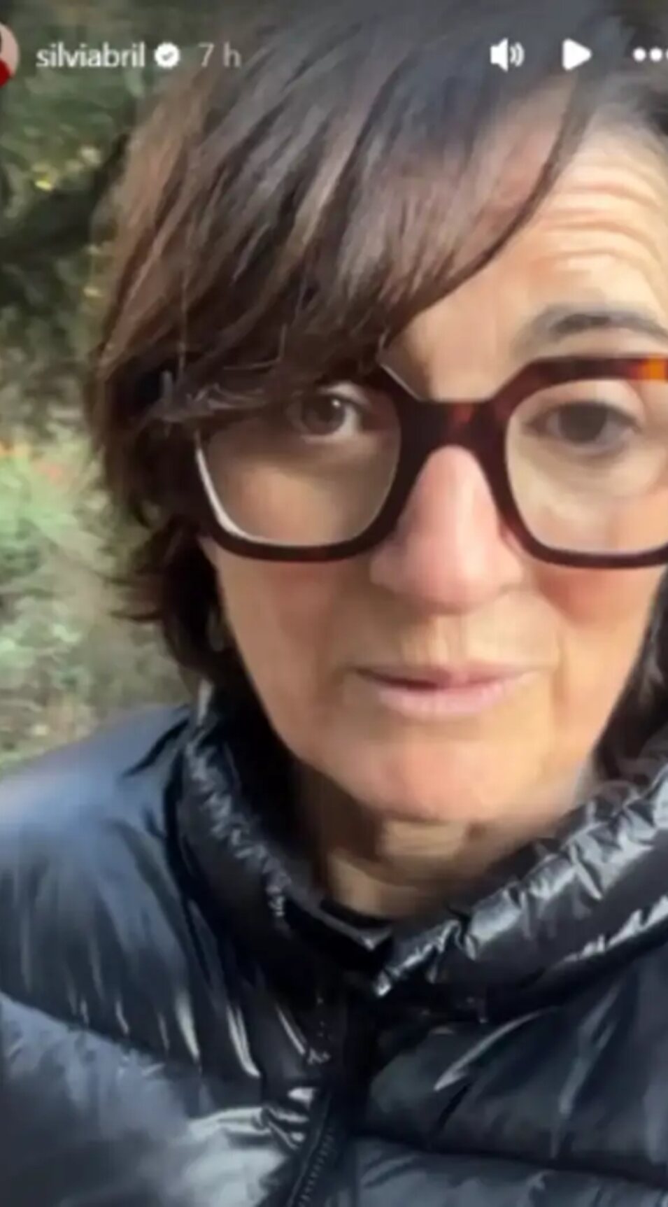 Silvia Abril actualizando el estado de su marido Buenafuente | Foto: Instagram