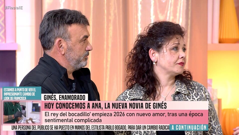 Ginés y Ana en el programa 'Fiesta' | Fotografía: Telecinco
