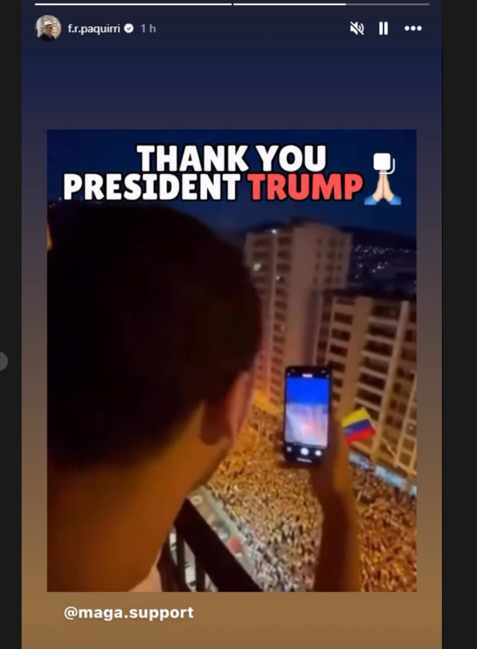 Fran Rivera muestra su apoyo a Trump | Fotografía: RRSS