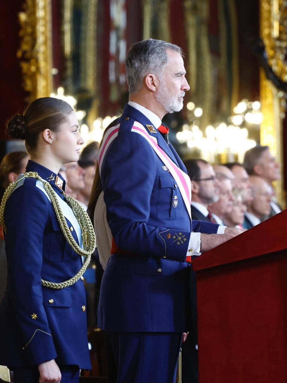 Los Reyes y la Princesa de Asturias han presidido esta mañana la tradicional celebración de la Pascua Militar en el Palacio Real de Madrid | Foto: Instagram