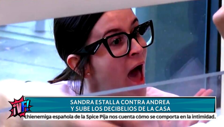 Sandra estalla contra Andrea | Fotografía: Telecinco