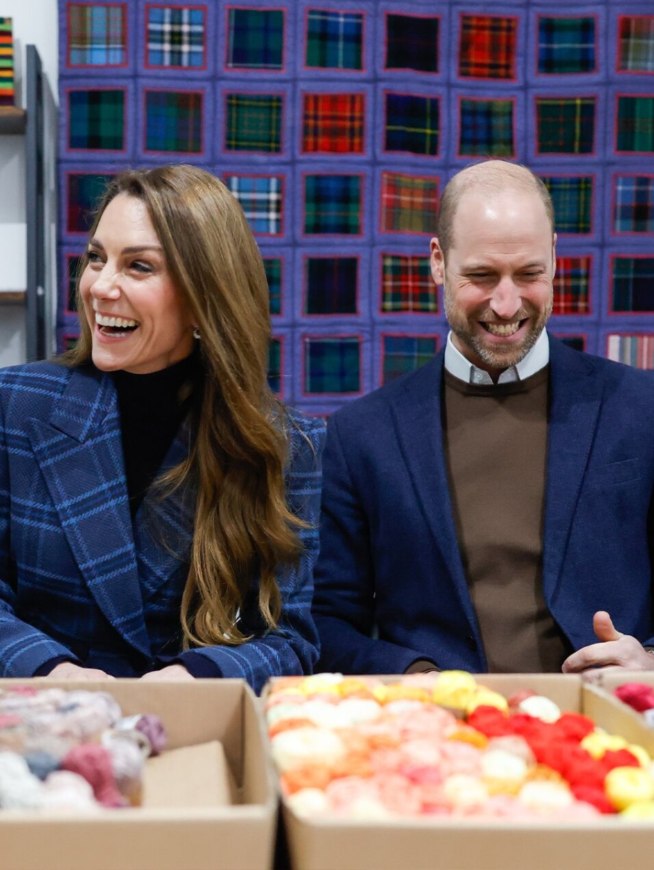 La Princesa Kate y el Príncipe Guillermo riéndose | Foto: Instagram