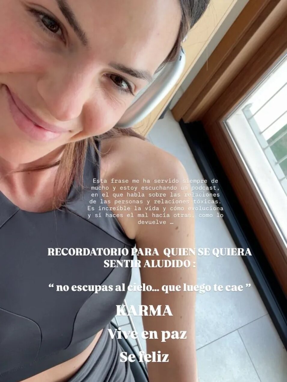 Laura Matamoros hablando del Karma en redes sociales | Foto: Instagram