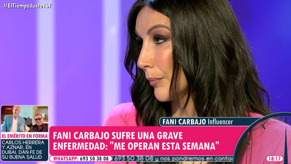Fani Carbajo habla de su situación médica | Fotografía: Telecinco
