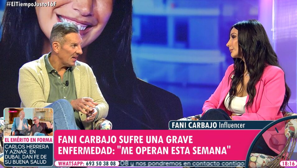 Fani Carbajo en 'El tiempo justo' | Fotografía: Telecinco