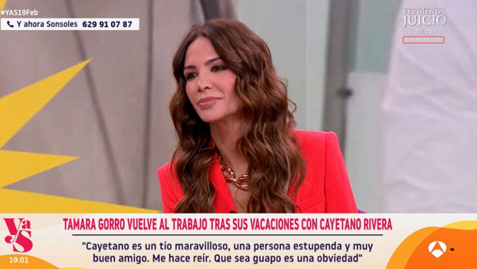 Tamara Gorro habla de su relación con Cayetano Rivera | Fotografía: Antena3