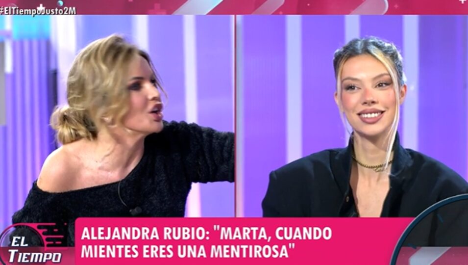Marta defendiendo a Antonio Rossi | Foto: Telecinco.es