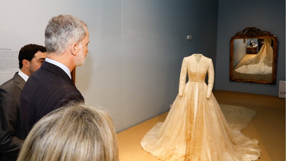 El Rey inaugurando la exposición 