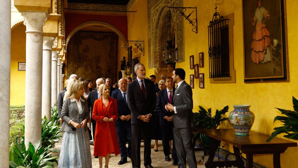 El Rey inaugurando la exposición 