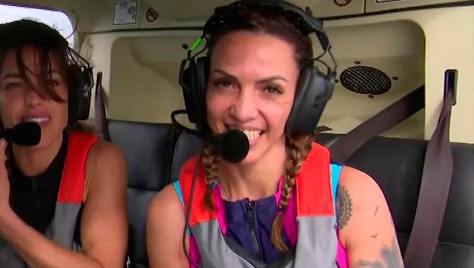 Paola Olmedo en el helicóptero | Foto: telecinco.es