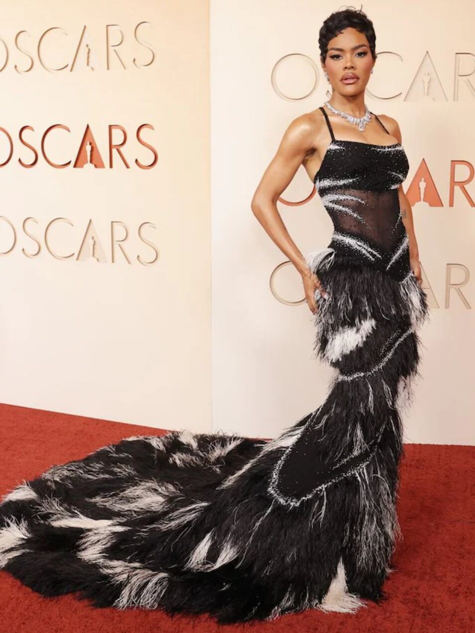 Teyana Taylor en la alfombra roja de los Oscars | Foto: Oscars