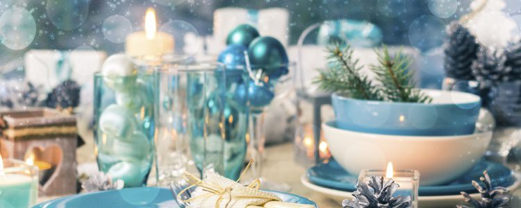 Mesa de Navidad lista