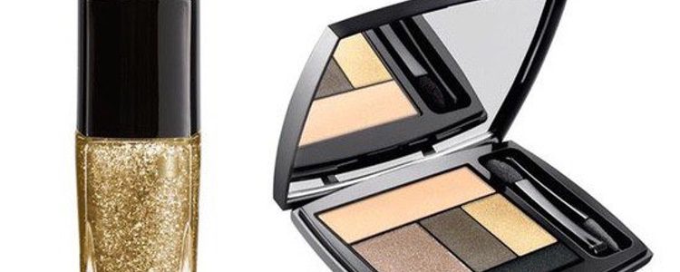 Pintauñas dorado y paleta de color de Lancôme 'Parisienne Lights'