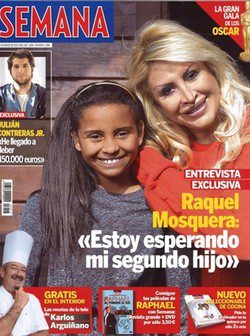 Raquel Mosquera con su hija en Semana