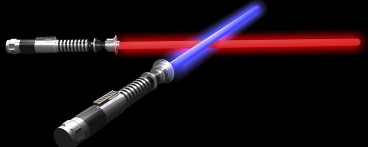 Las espadas láser son un símbolo representativo de 'Star Wars', colócalas en tu árbol